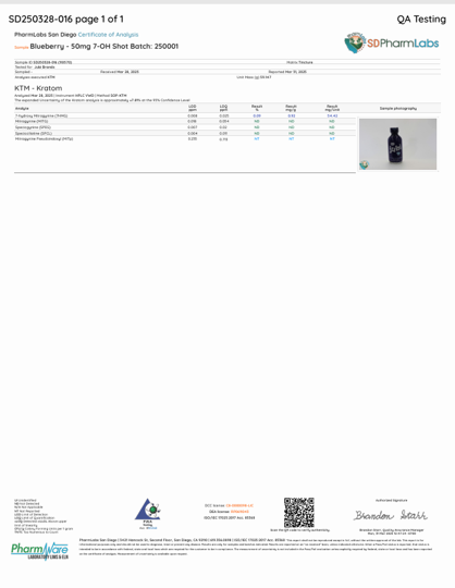 7oh Extract Shots - 50mg