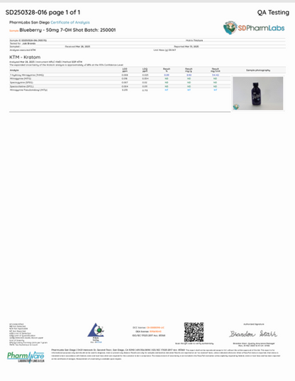 7oh Extract Shots - 50mg