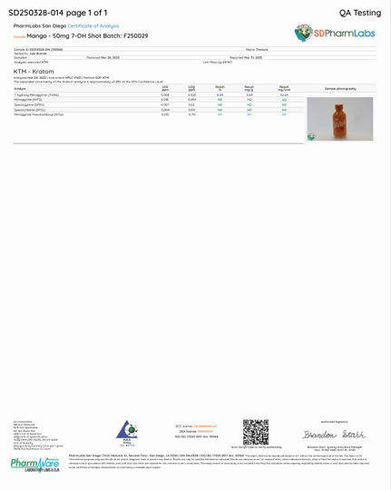 7oh Extract Shots - 50mg