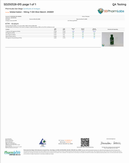 7oh Extract Shots - 50mg