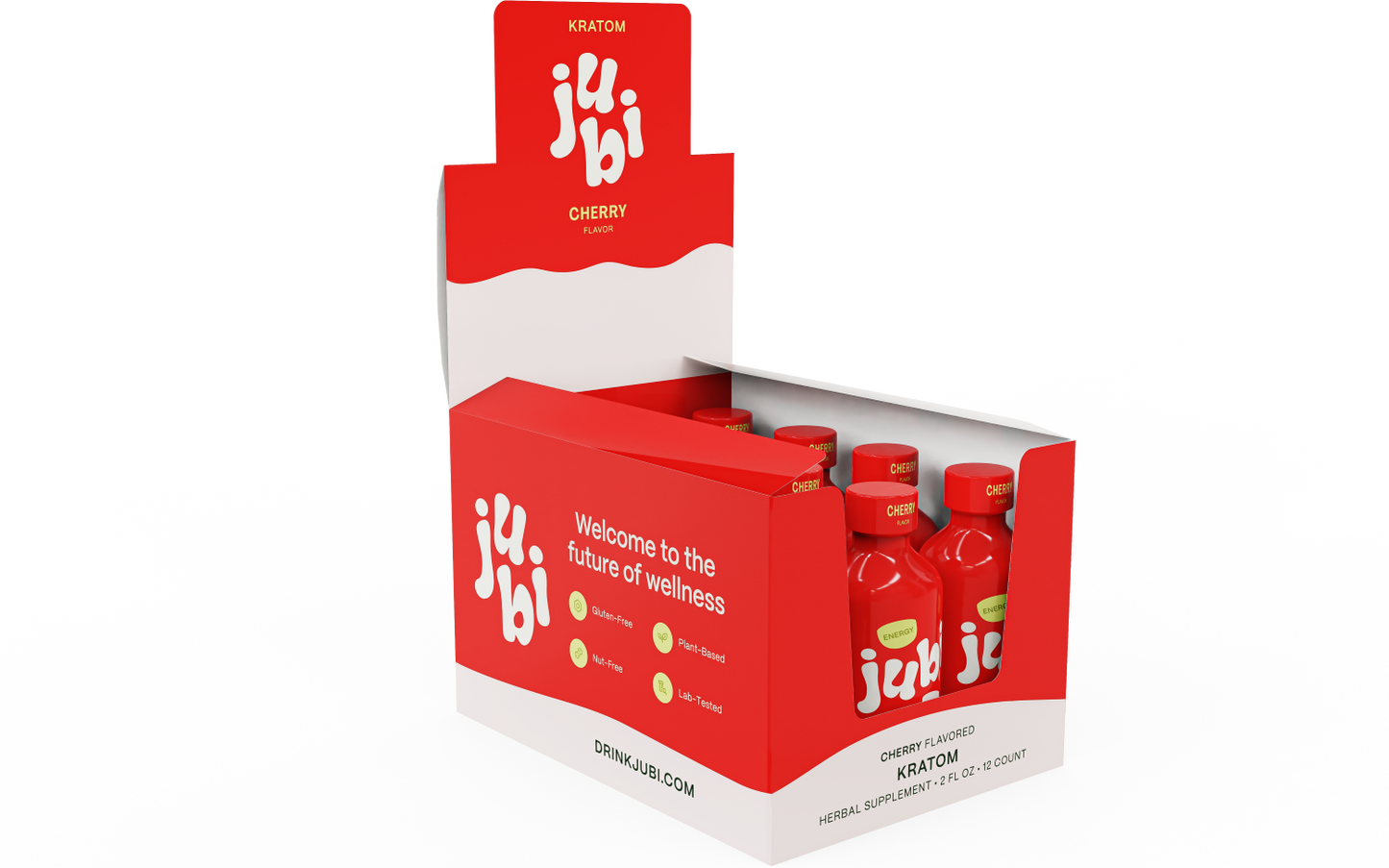Kratom Energy Shots - Cherry (Wholesale)