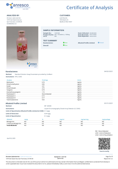 Kava Chill Shots - Strawberry