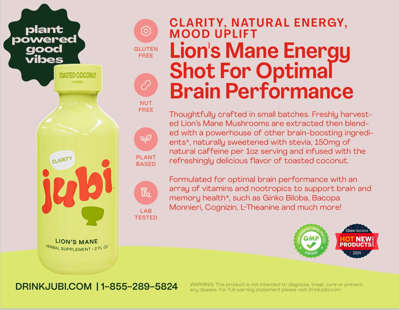 Lion's Mane Clarity + Energy Shots