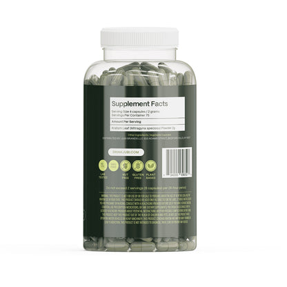 Maeng Da Kratom Vegetable Capsules - 3 Strains