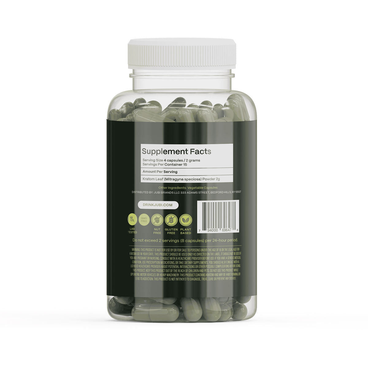 Maeng Da Kratom 60 Vegetable Capsules - 3-Strain Variety Pack (20% off)