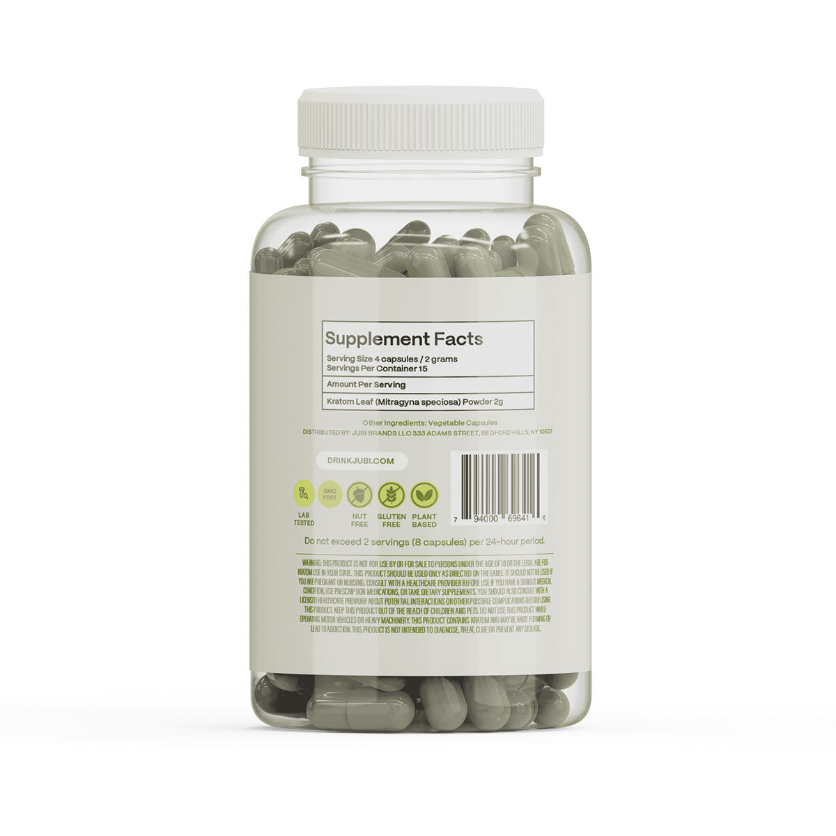 Maeng Da Kratom 60 Vegetable Capsules - 3-Strain Variety Pack (20% off)